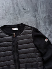 (S) Moncler Cobalt Guibotto мъжко автентично хибридно яке от вълна и пълнеж от гъши пух (размер 3 по етикет) (ново липсва етикет)